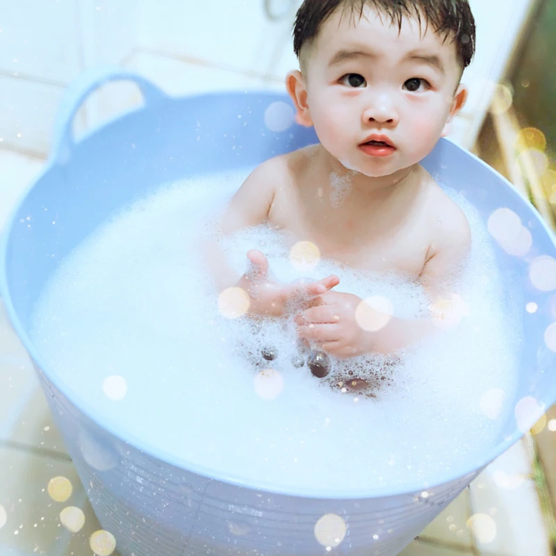 Portable baby stand up plastic bath tub baby bath tub swimming