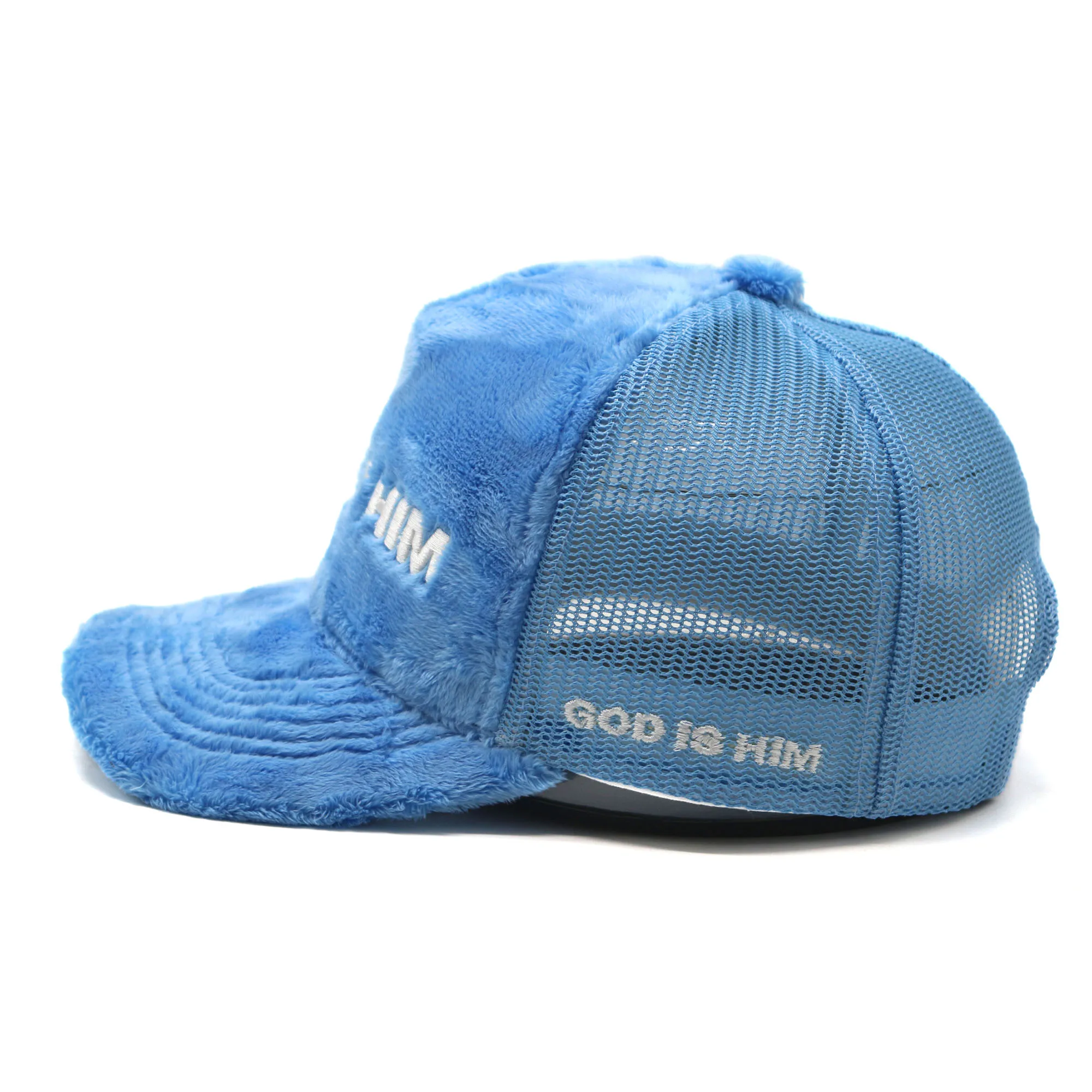 High Quality Factory 5-Panel Fur Velvet Trucker Hat Custom Made in Bright Colors for Unisex Adults for Sports