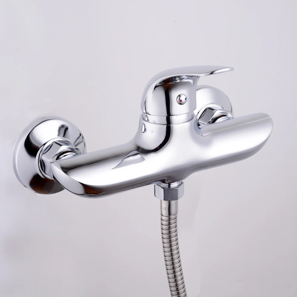 taps manufacturer modern design chrome shower faucet wall mount single handle bathroom bathtub faucet