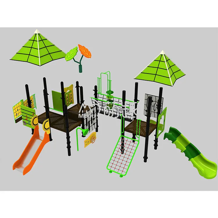 Moetry Wholesale Price Kids Outdoor Indoor Playground Equipment Playhouse with Plastic Slide