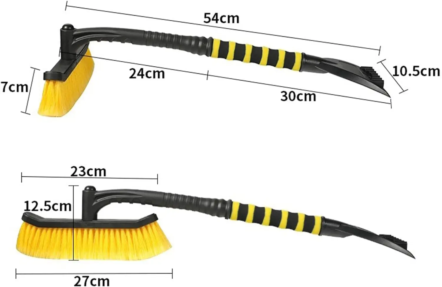 Car Snow Brush Detachable Ice Scrapers Windshield Effortless Snow Removal Pivoting Head Telescoping Handle Foam Grip brush