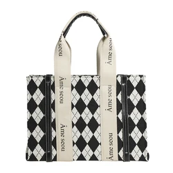 Wholesale 2022 Best Selling Ladies Bags Luxury Fashion Diamond Plaid Jacquard Design Canvas Ladies Handbags