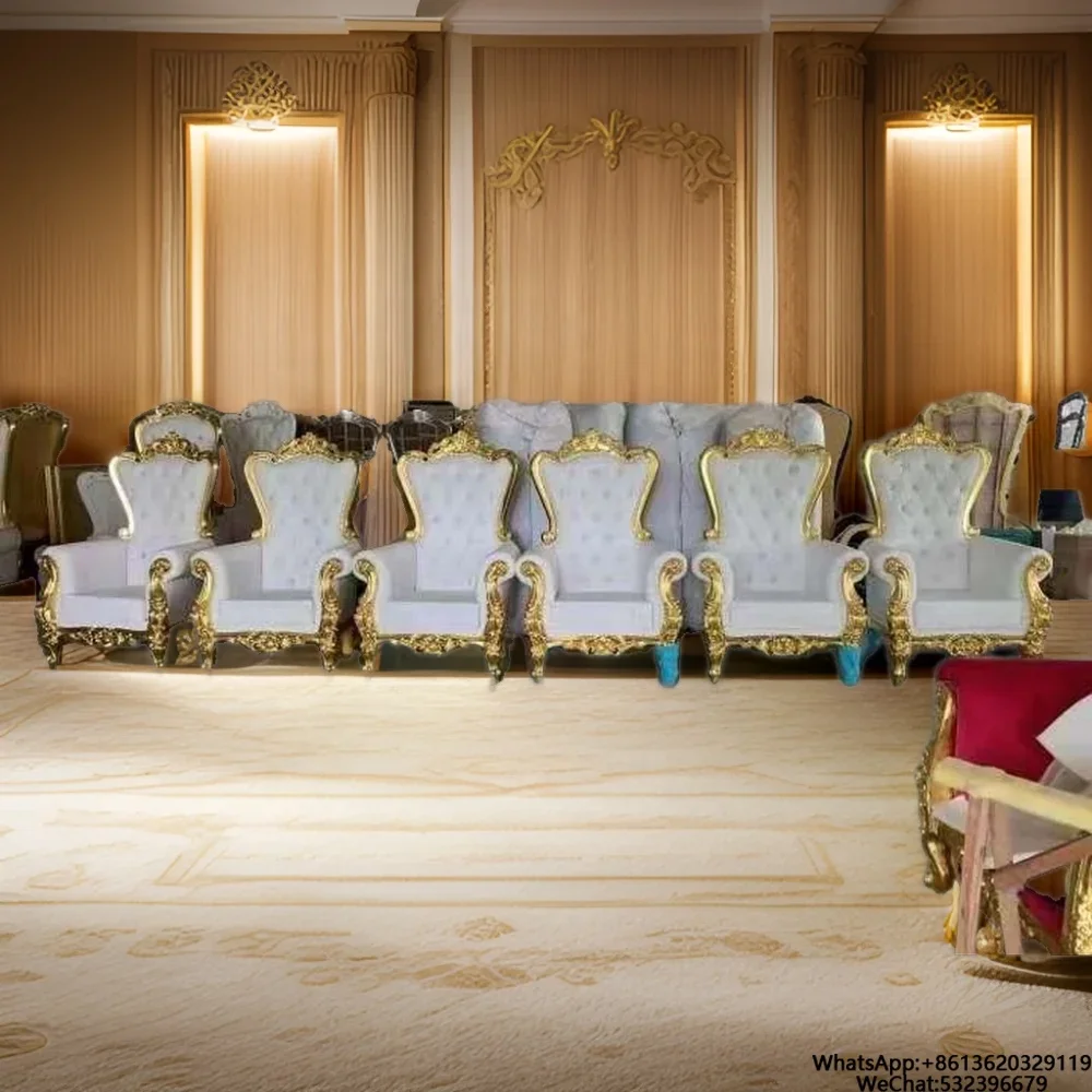 High Quality Luxury Child Throne Chair Wood Carved Indoor  Commercial Furniture Banquets Dining Living Room-Fabric