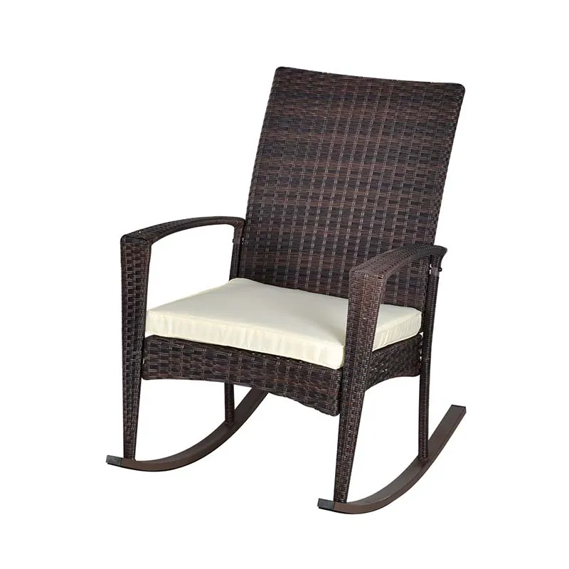 New Product Leisure Garden Rocking Chair 3 Piece Rattan Rocking Chair Set