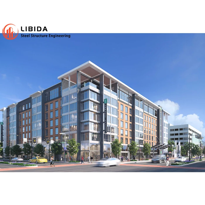 Hot Sale Famous Prefabricated High Rise Steel Structure Frame Apartment Hotel Building