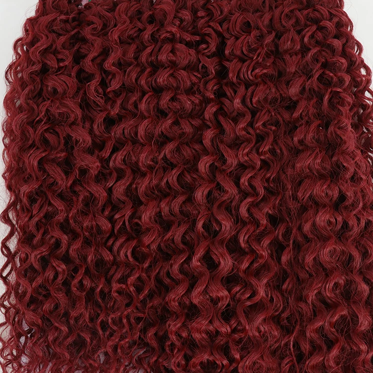 Julianna Soft Heat Resistant Protein Bio Organic Fiber 9 Pcs Pack Set Straight Curly Hair Weave Synthetic Hair Bundles Extension