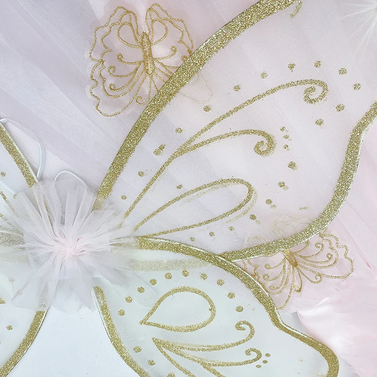Carnival Party Stage Show Butterfly Birthday Fairy Princess Cosplay Props Accessories Butterfly Translucent Embroidery Wings