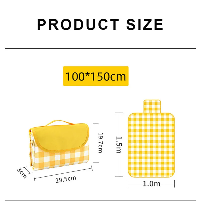 Anhui 367 Picnic 600 D Oxford cloth Outdoor picnic cloth Waterproof picnic blanket Ground mat Moisture-proof mat