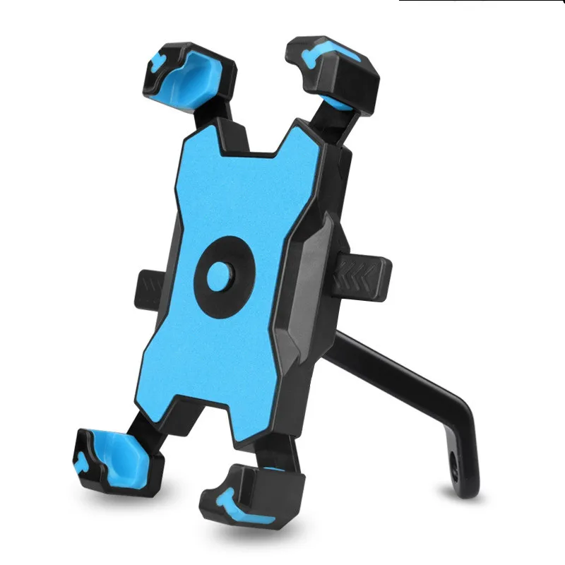 2021motorcycle handlebar mount bicycle smartphone aluminium alloy stand holder motorbike mobile phone support bike accessories