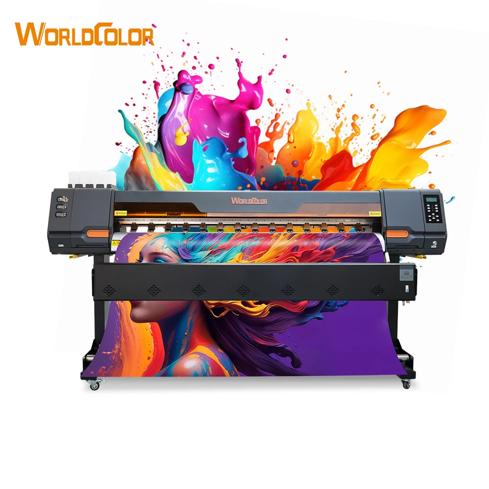 Large Format Eco-Solvent printer DX5 XP600 I3200 Head 1.6m/1.8m/3.2m Poster Vinyl Flex Banner Car Sticker Printing Machine