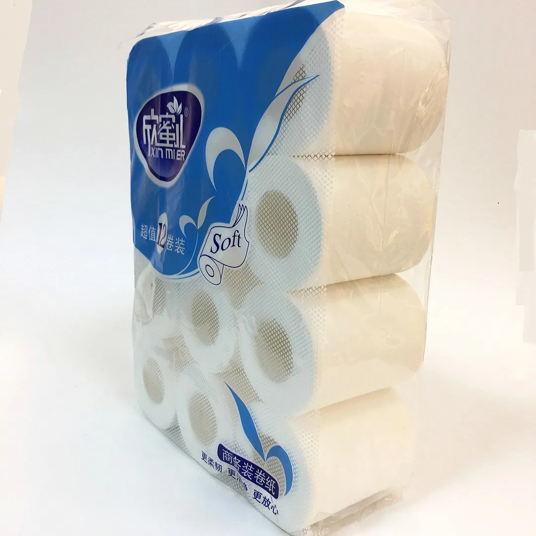 Wholesale Cheap Large Roll Toilet Bathroom  Toilet Paper Durable Customizable