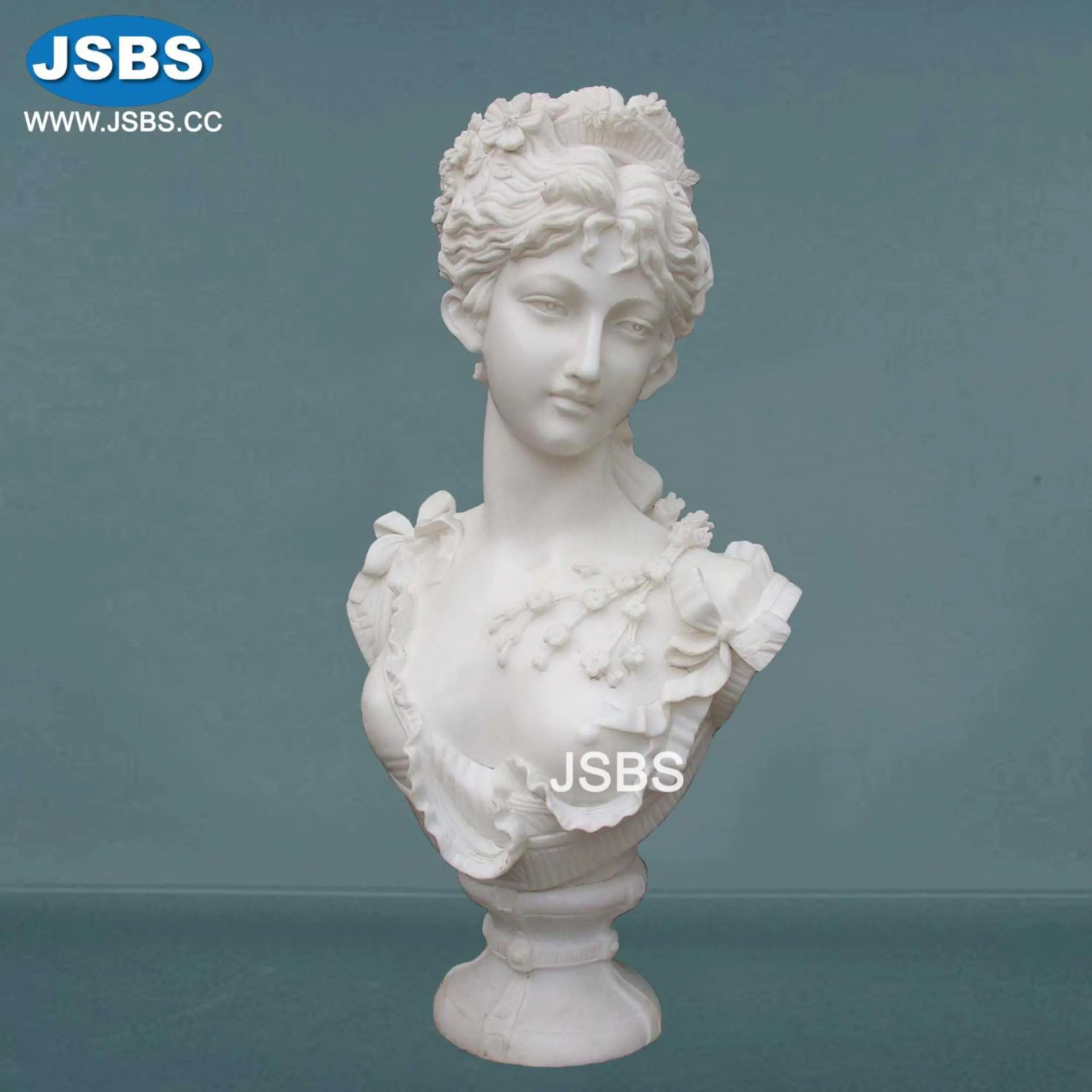 White Marble Aphrodite Head Bust