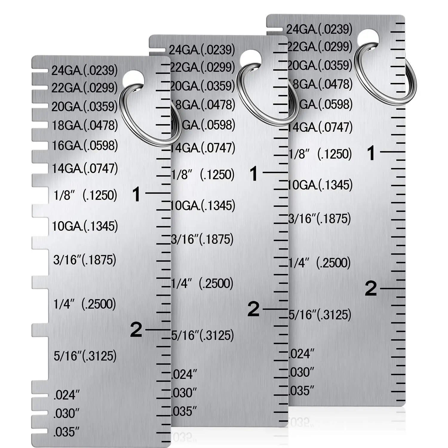 Weld Seam Inspection Ruler, Thickness Gauge Inspection Gauge, Weld Seam Measurement Tool, Stainless Steel Measuring Tool