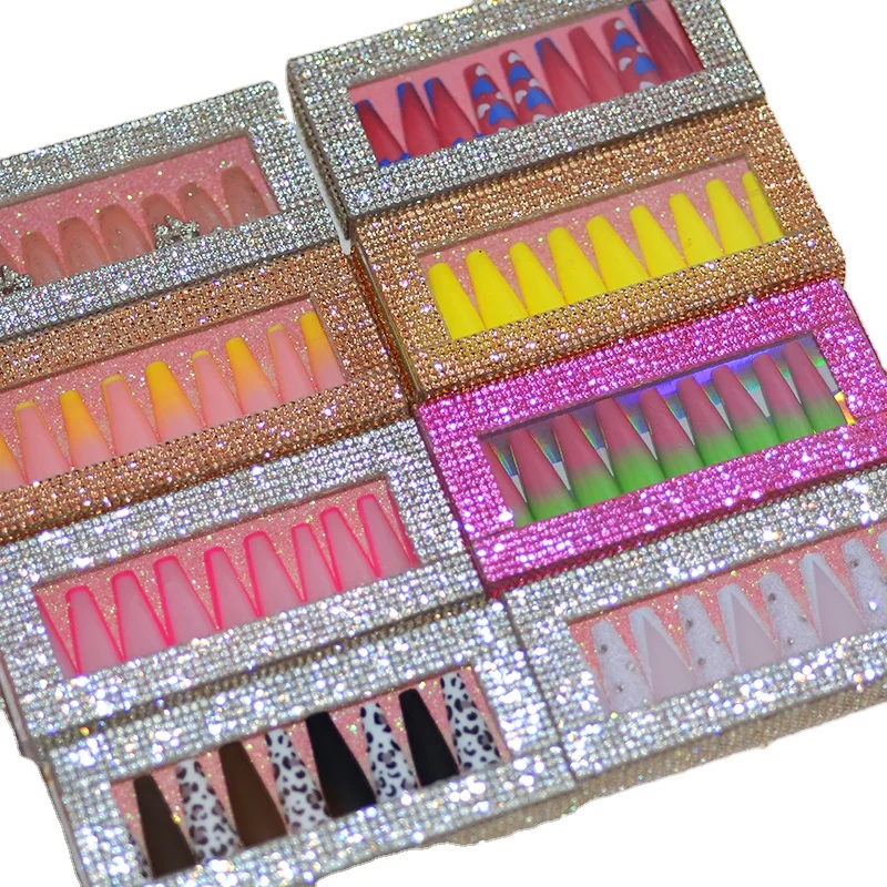 Customized a variety of styles of European and American wear nails, fashion red sequins high quality T-shaped nails