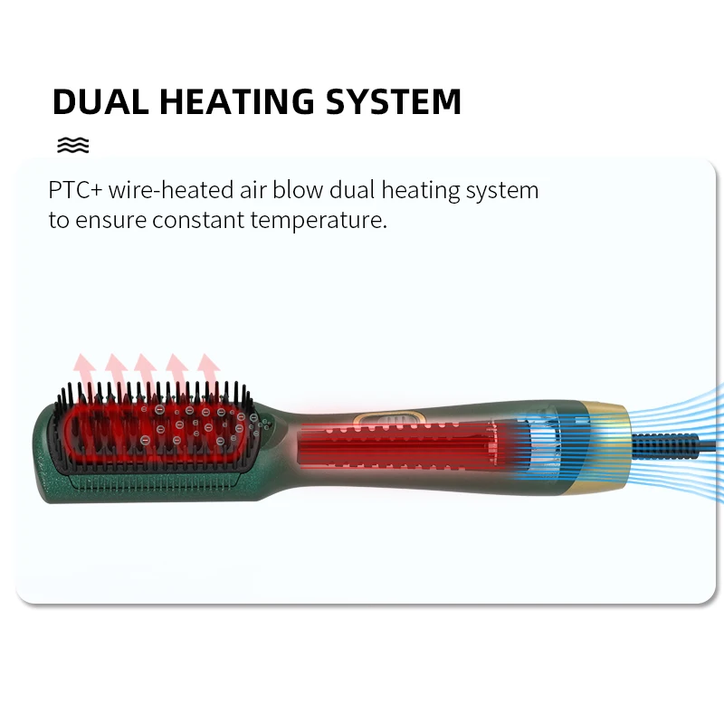 Negative Ions One Step Hair Dryer And Volumizer Hot Air Brush Hair Dryer Brush With 110v And 220v