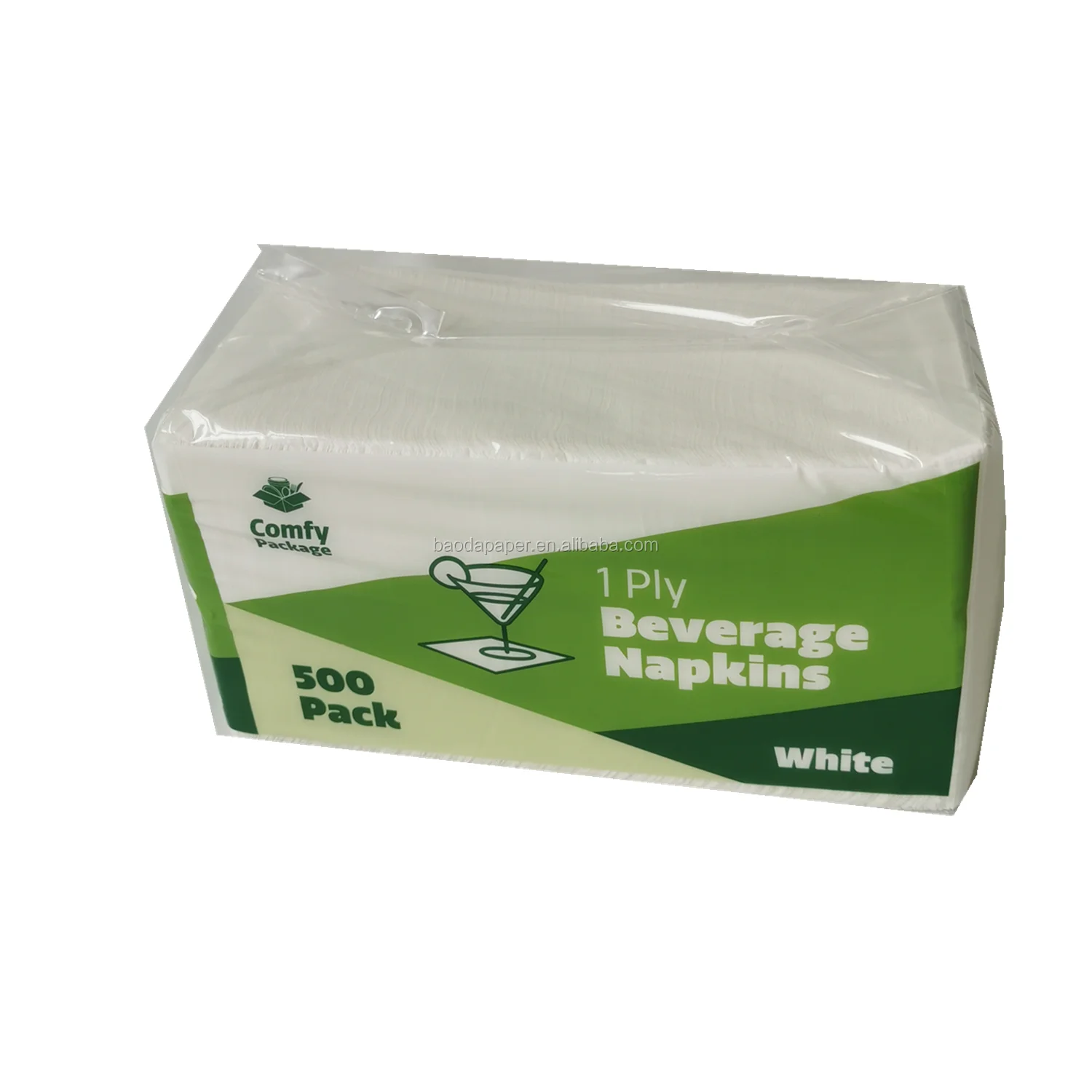 High Quality Embossing Cocktail Napkin Cocktail Paper Napkin with Logo in USA 500 Sheets Paper Napkins & Serviettes WHITE 1 Ply