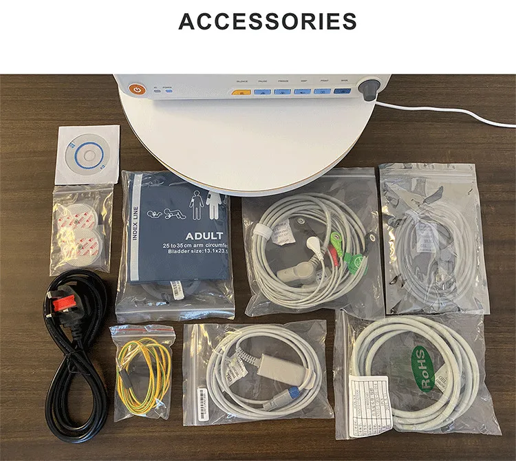 BPM-M1215 Portable Vital Signs Patient Monitor 6 Parameters Type animal vet multi parameter patient monitor