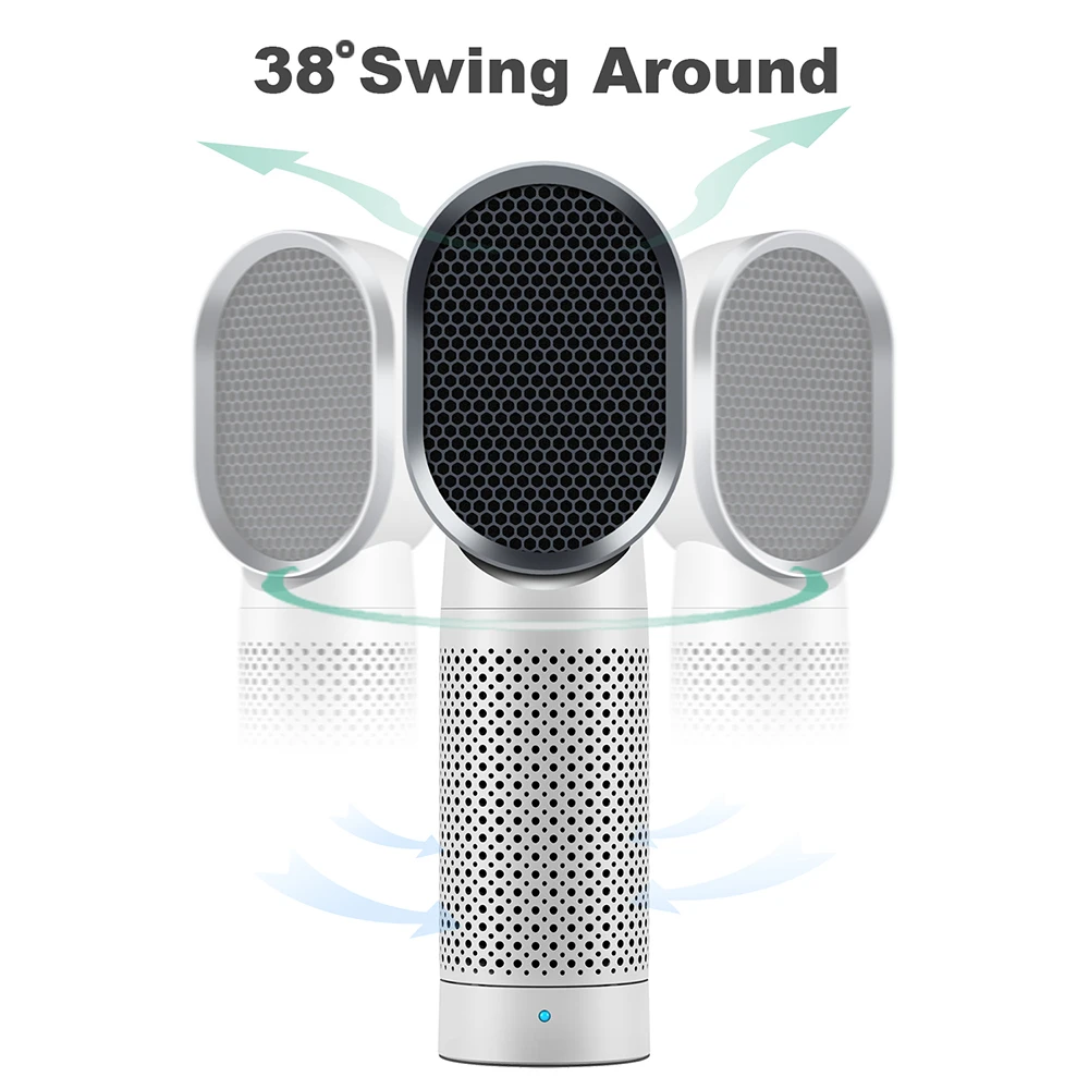 
Top Selling China Manufacture desktop Portable home negative ion Air Purifier HEPA filter Cleaner 