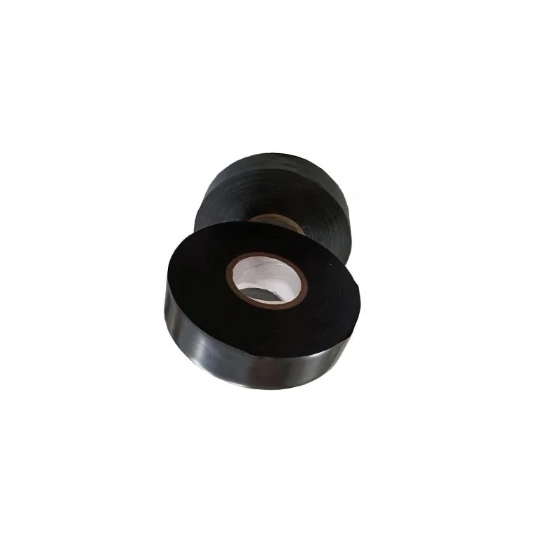 MENGSHAN980-25 black color size 25mils x6'x100ft adhesive rubber tape for gas pipeline