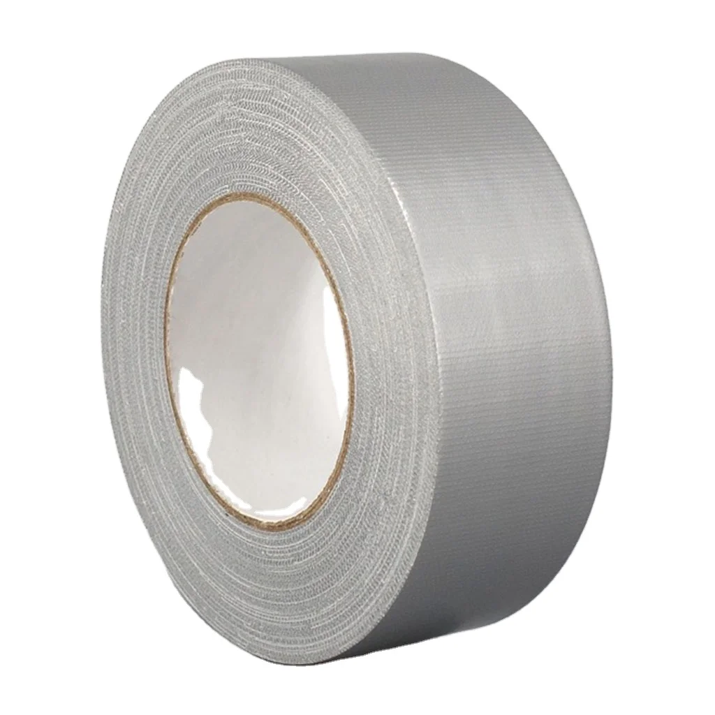 Waterproof Duty 50mm x 50m PVC Cloth Duct Tape in Black White Strong Adhesion for Seal & Carton Sealing Heavy Duty Single Sided
