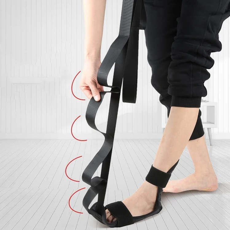 Plantar Fasciitis straps Loops Ligament Exercise Training Belt stretch out strap