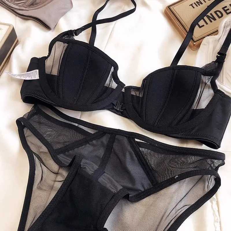 Wholesale High Quality New Front Button Underwear Comfortable Push-up No Trace Thin Section Beauty Back Bra Set