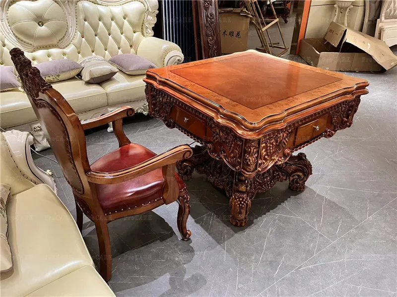 Popular Mahjong Table Automatic Mahjong Table with 4 Chairs set