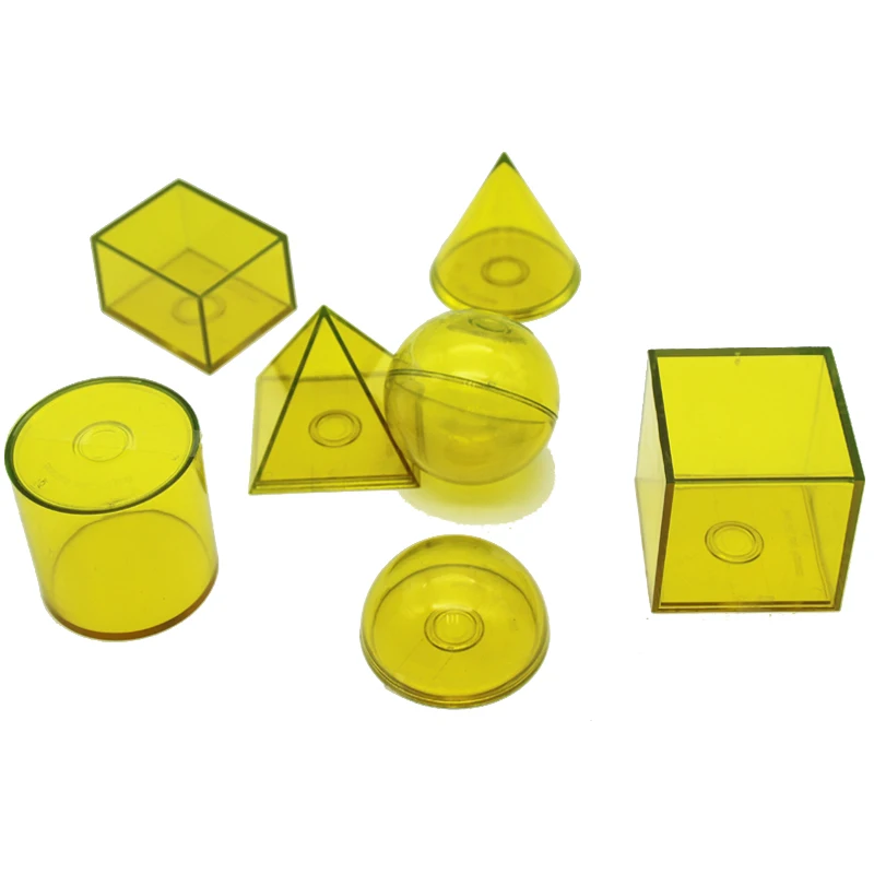 
conic section teaching model, Geo Solids Set Transparent Geometry model, plastic math model of geometry set 