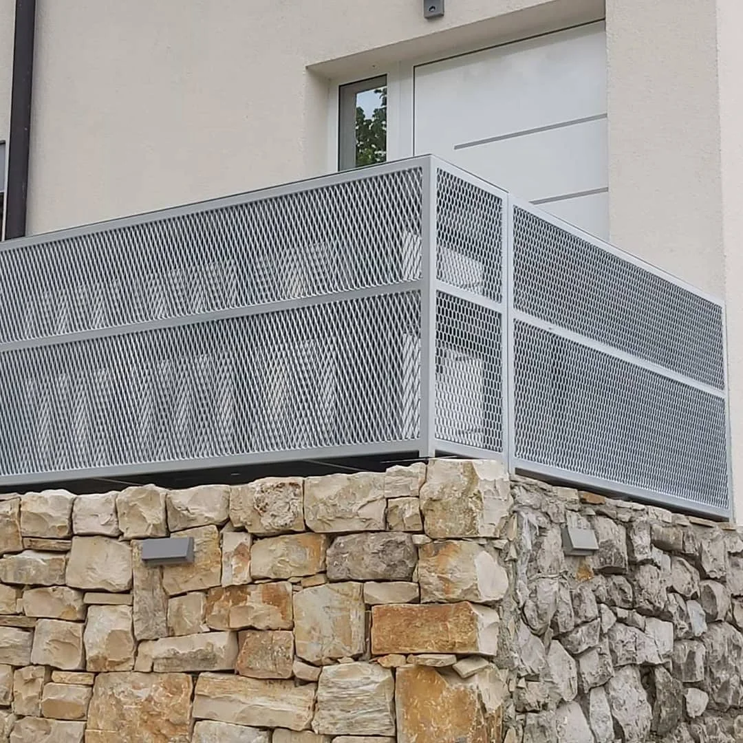 outdoor furniture expanded metal in rhombus mesh