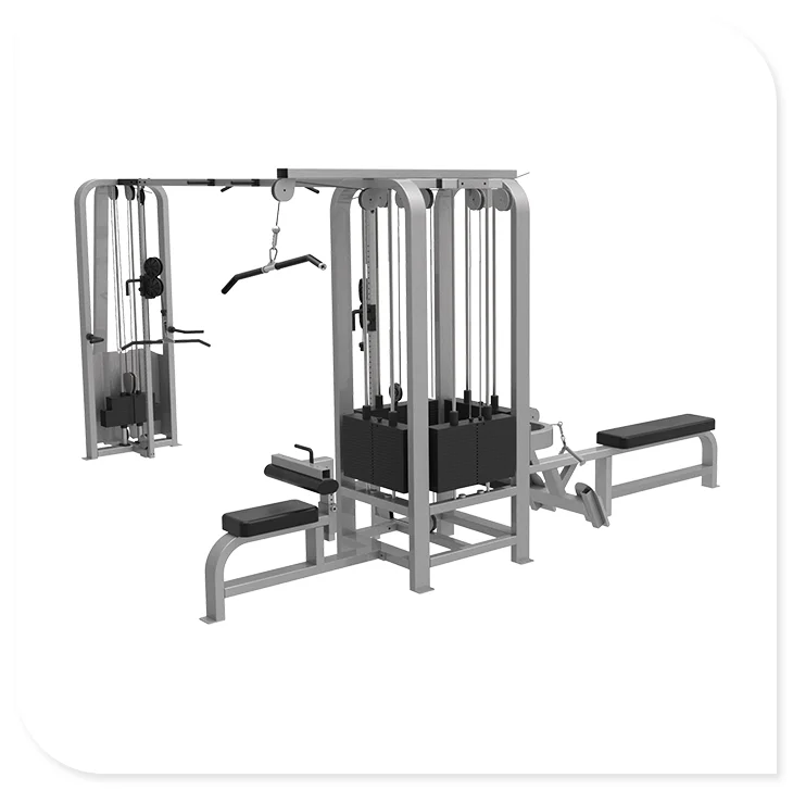 Commercial multi functional strength training  multi station gym exercise fitness equipment Multi Jungle 5 Stations