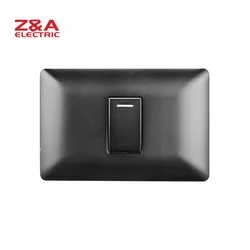 AM2227.FMBK AM Series Full Matte Black Z&A ZA electrical  wall switch