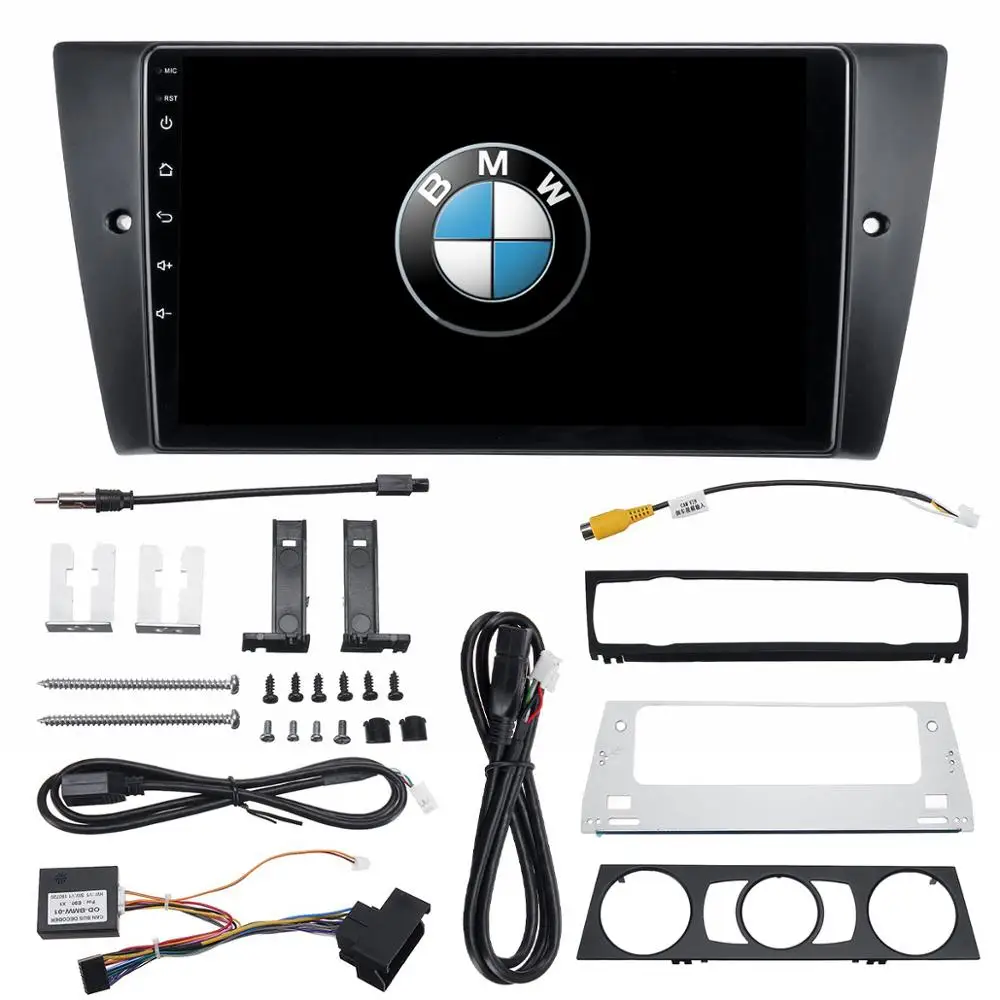 Android 9 автомобильный DVD-плеер дюймов для BMW 3 серии E90 E91 E92 E93 2005-2012 радиоприемник стерео с GPS BT мультимедийный плеер