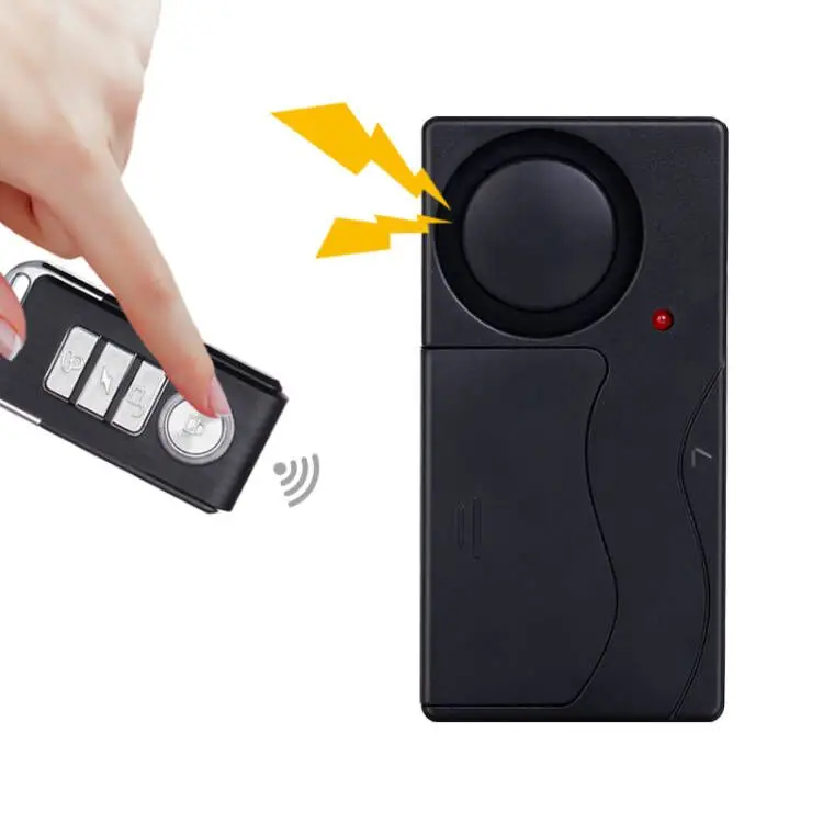 Wireless Anti-Theft Vibration Alarm 110dB Sensitivity Motion Sensor Burglar Security System for Door Window Bike Motorcycle