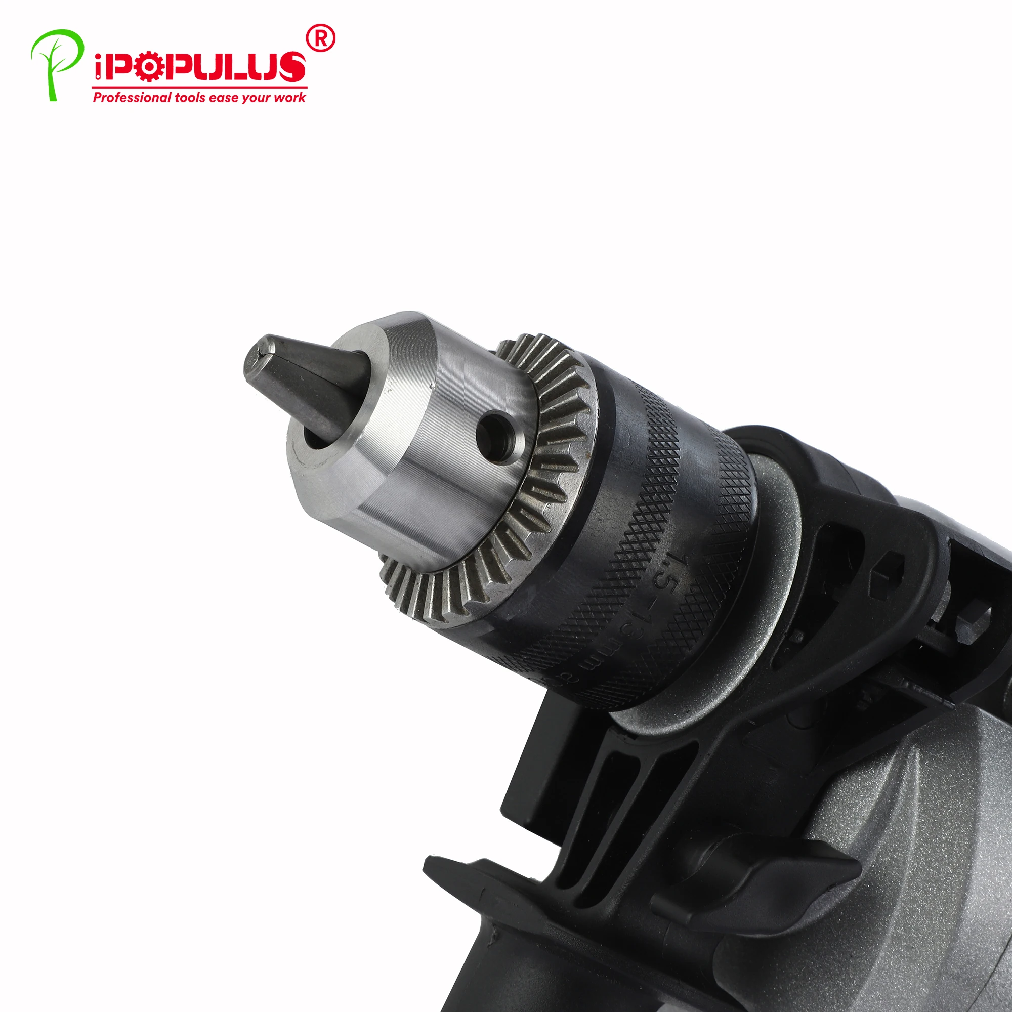 iPOPULUS Direct supply power tools new impact drill home multi-function adjustable speed pistol drill power drill set wholesale