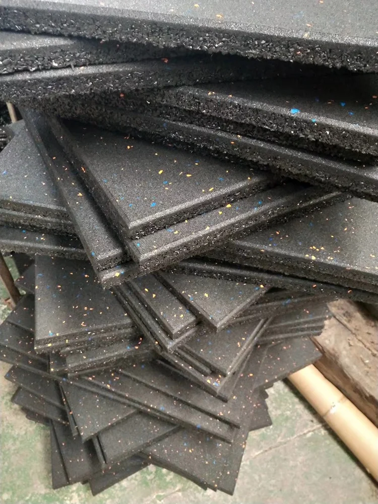 20mm EPDM fleck high density Rubber Floor Tiles for Gym Rubber mat