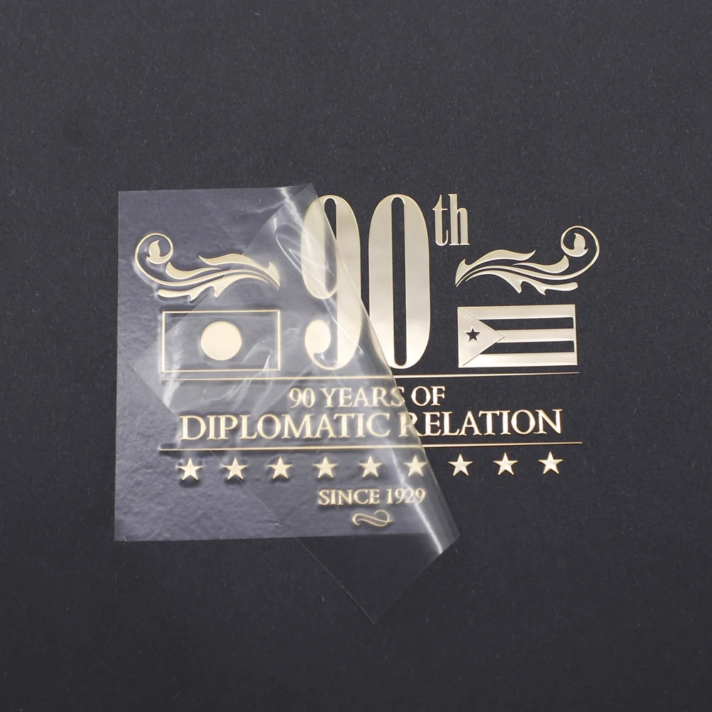 
Wholesale DIY design thin glossy gold electroform metal sticker for furniture 