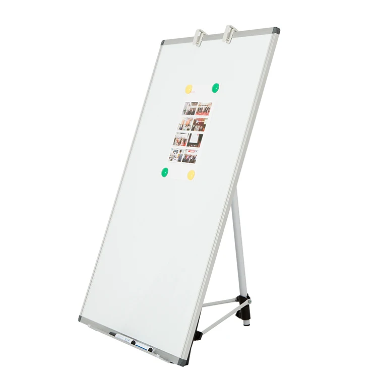 New Design Height Adjustable Magnetic Flipchart Magnetic Easel Standing Whiteboard Flip Chart Board movable whiteboard