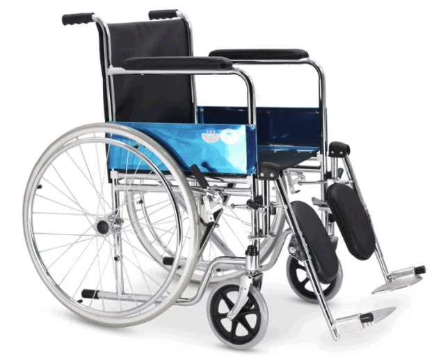Cheap price comfortable economic manual wheelchair with elevating leg rest