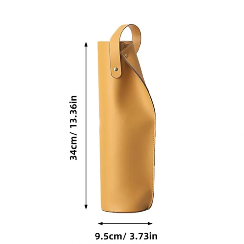 Wine Gift Bag PU Leather Single Wine Bottle Carrier Bag Holder Carrying Beer Bag Party Gifts Beer Tote Pouch