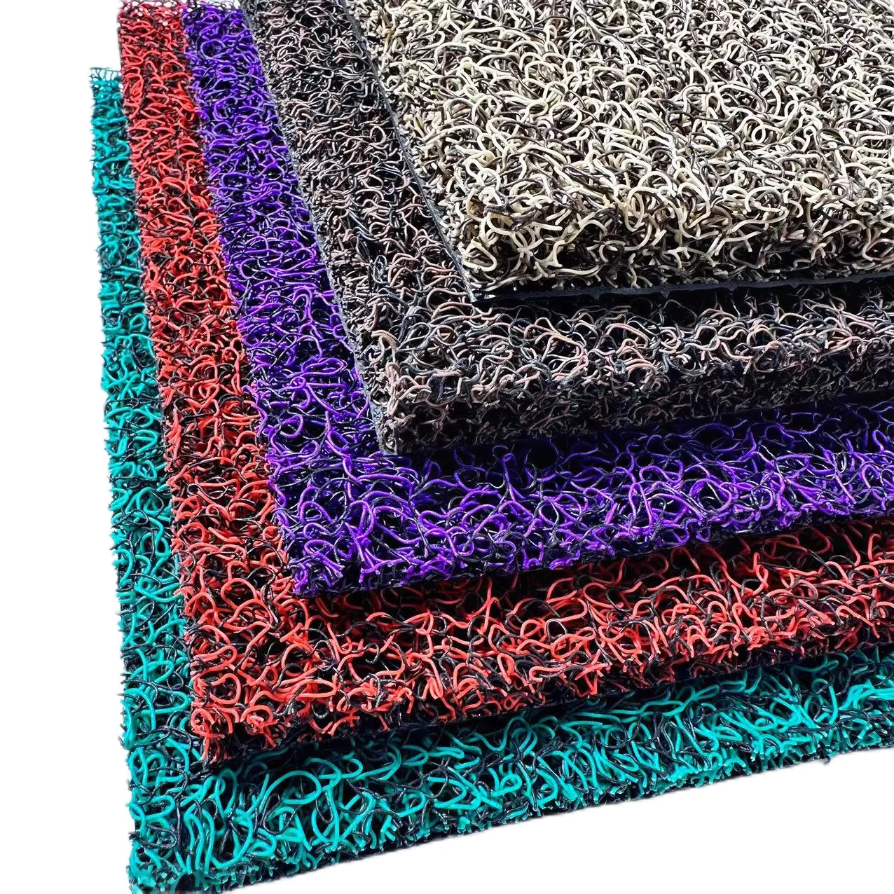 High quality environmental protection PVC coil car wire ring foot mat universal clipable silk ring mat