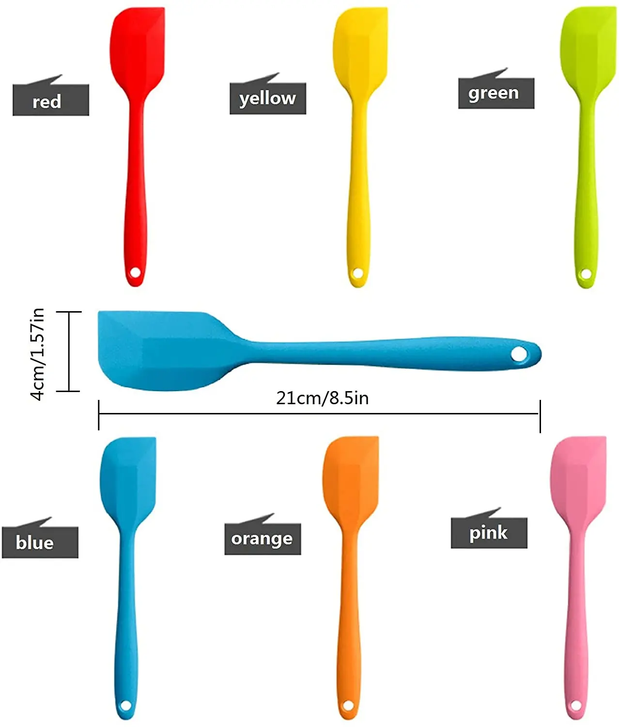 2023 hot Large Heat Resistant Cooking Spatula high-temperature Silicone Spatulas Rubber Kitchen Spatula For Nonstick Cookware