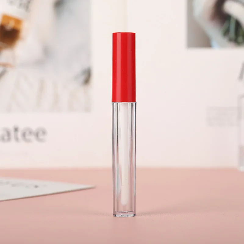 Manufacturers wholesale 3ml pink lip gloss sample tube liquid lipstick tube lipmatte bottle packaging mini lipgloss bottle