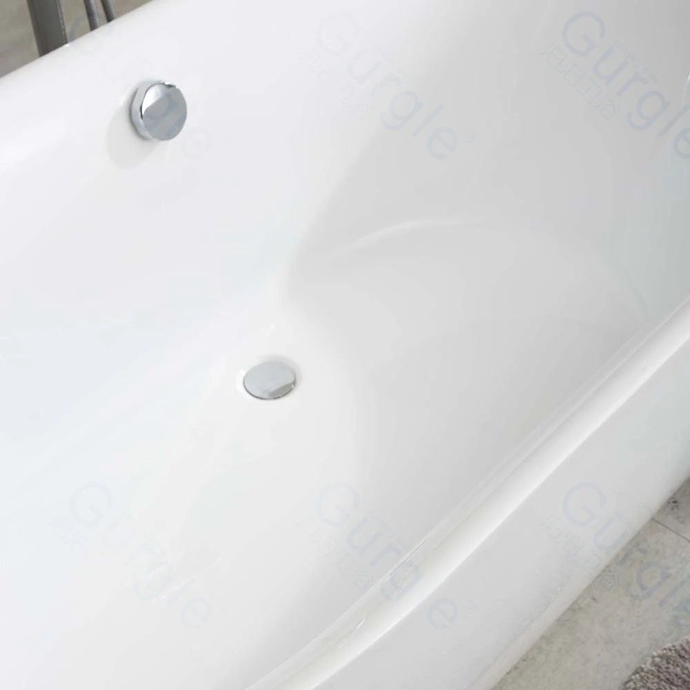 Wholesale Bathtubs High-Quality White Freestanding  Bathroom 5 Years Warranty Freestanding Hotel Bathroom Acrylic Bathtub