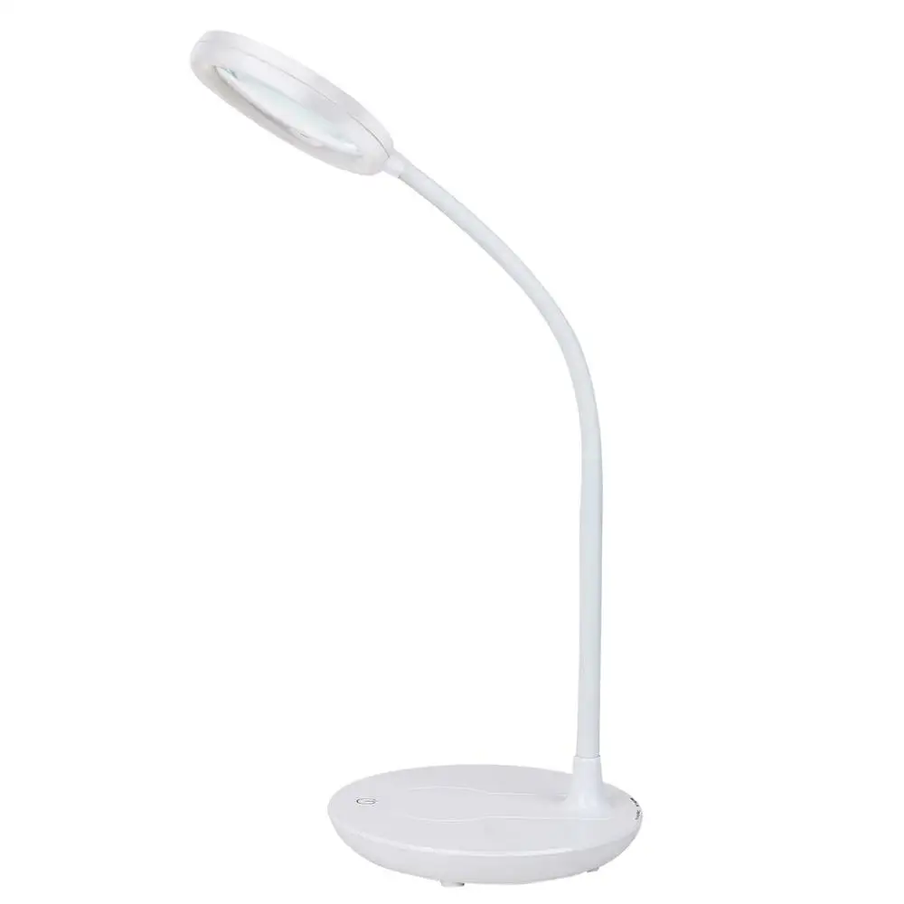Modern beauty light with magnifier glass suit for old man magnifying led desk lamp