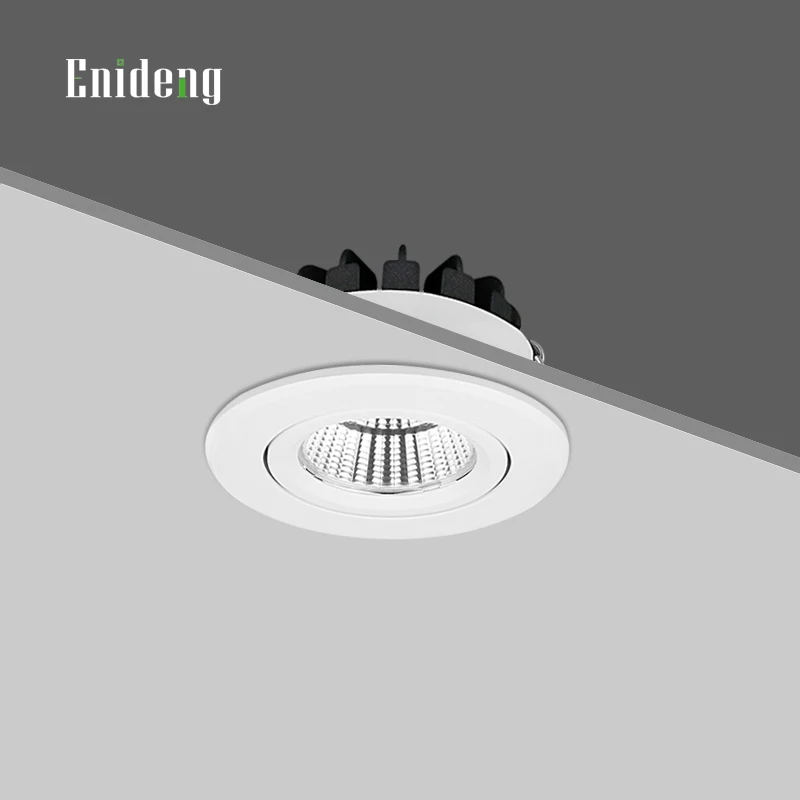 Recessed adjustable  7W COB  LED downlight 3500K 38 degree