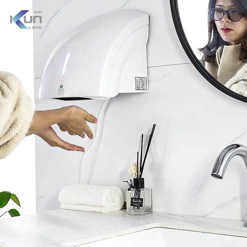 
Intelligence Sensing System Hand Dryer Modundry Wall Mounted Hand Dryer Easy to Install for Lavatory Bathroom 
