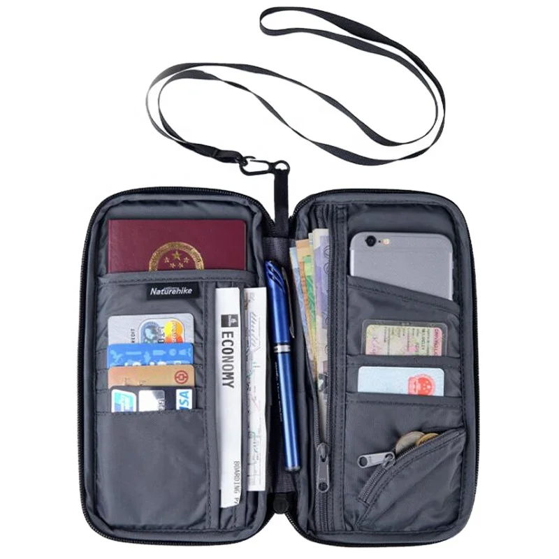 Fashion Design Travel Card Holder High Quality Polyester RFID Passport Holder Passport Cover