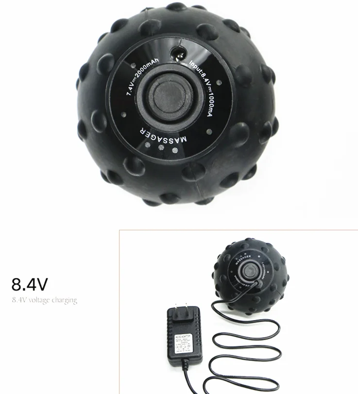 High Intensity Customized 4 Speed   Vibration Electric  japanese handheld vibrating rotating Ball Massage with Lithium battery