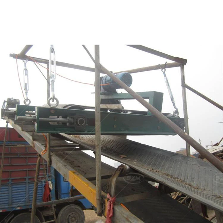High Performance Auto Conveyor Magnetic Separator Self Cleaning Overband Electromagnetic Separation Electromagnet Iron Cleaning