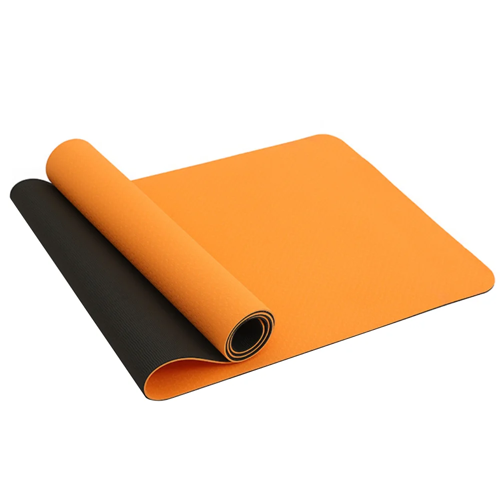 
Double-layer TPE Yoga Mat Custom Eco Friendly Wholesale Exercise Mats Print Anti Slip Hot Sale 6mm Thickness 
